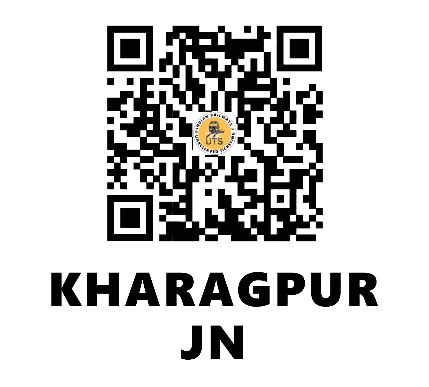 UTS QR Code for Kharagpur Jn - KGP